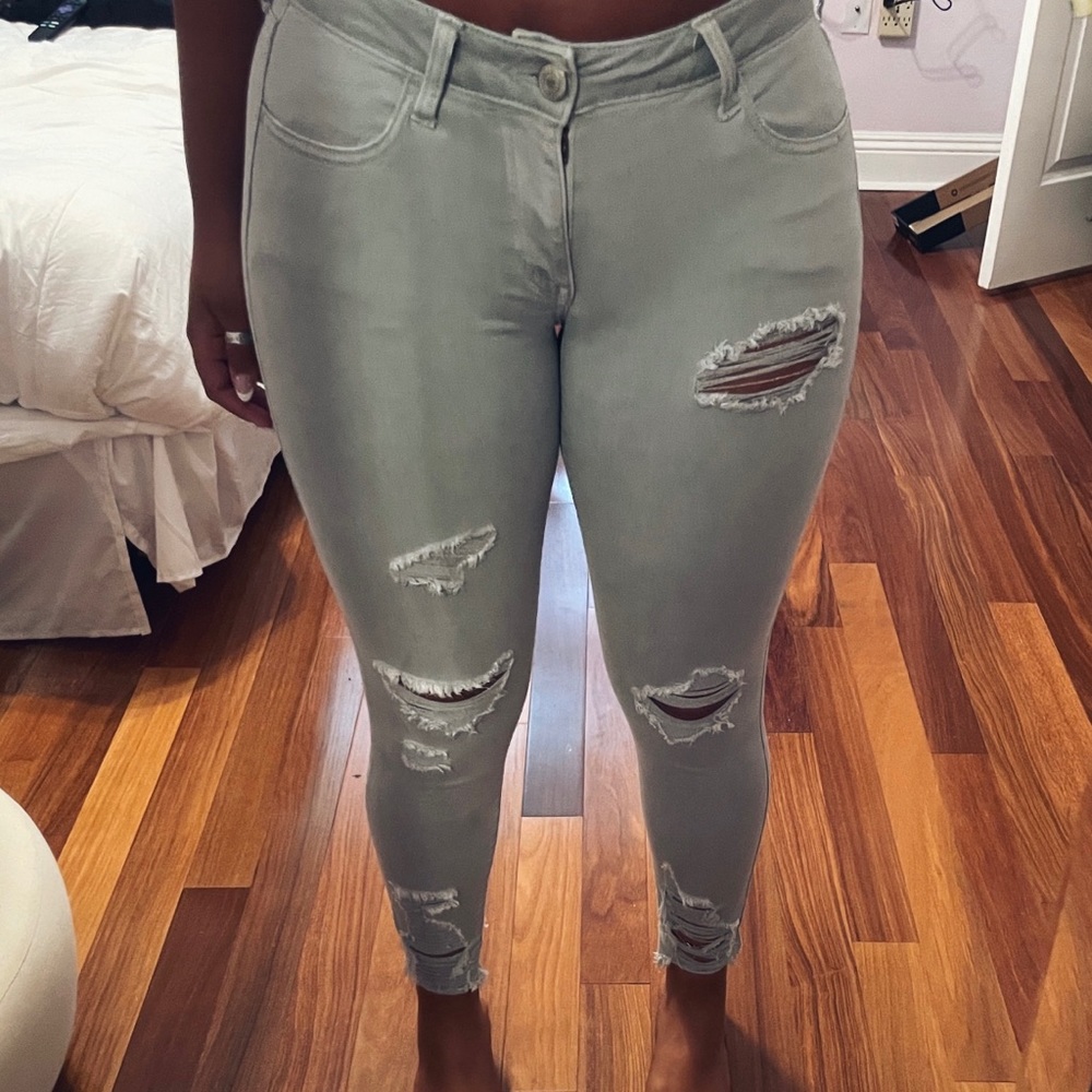 Olive Green American Eagle Jeans